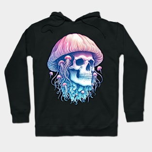 Pastel Goth Skull Jellyfish Hoodie